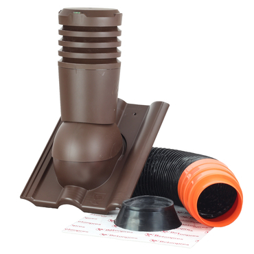 Komplet odvětrací Betonpres DN150 hnědá
