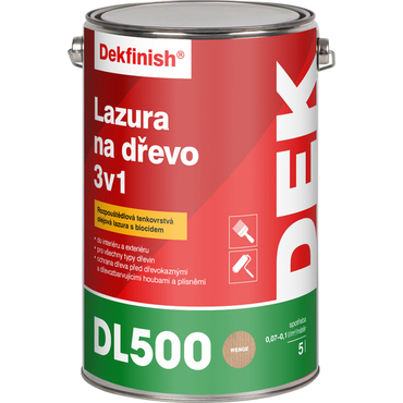 Lazura na dřevo DEKFINISH DL500 3 v 1 zlatý dub 2,2 l