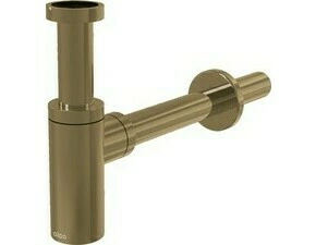 Sifon umyvadlový celokovový Alca A400-G-B DN 32 s převlečnou maticí 5/4" GOLD-kartáčovaný mat