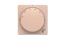 Kryt termostat otočný prostor ABB Zoni pudrová, bílá