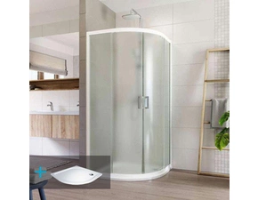 Kout sprchový Mereo Lima CK608B02KM 900×900 mm bílá/Point R550 včetně vaničky