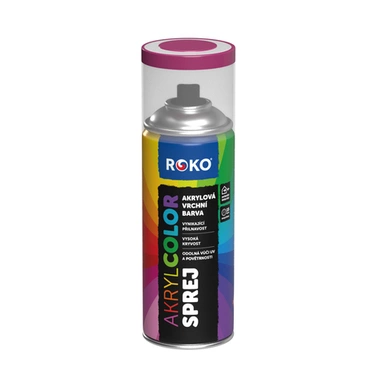Barva akrylová vrchní Roko AKRYCOLOR Sprej signální fialová, 400 ml