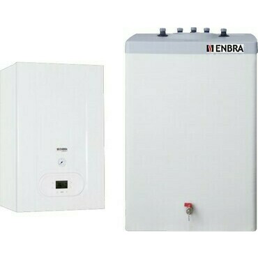 Sestava plynového kondenzačního kotle ENBRA CD 34H se zásobníkem NOR 160