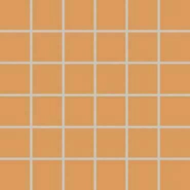 Mozaika Rako Color Two 5×5 cm (set 30×30 cm) světle oranžová matná GDM05150