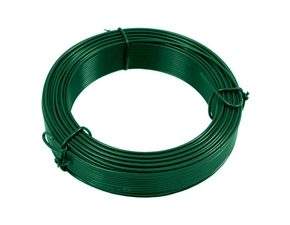Drát vázací Zn + PVC zelený průměr drátu 2,6 mm délka 25 m