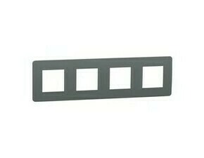 Rámeček Schneider Electric Unica Nová čtyřnásobná dark grey, bílá