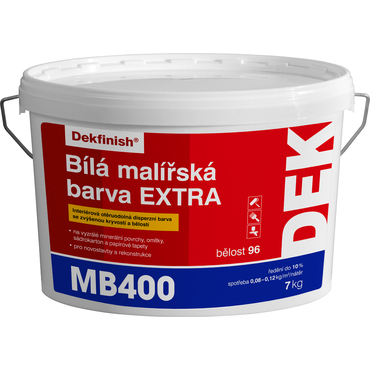 Malba interiérová DEK MB400 EXTRA bílá, 7 kg