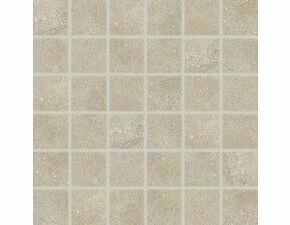 Mozaika Rako Betonico 5×5 cm (set 30×30 cm) tmavě béžová WDM05794
