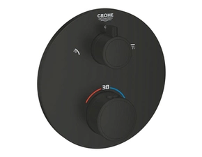 Baterie podomítková Grohe Grohtherm 2-cestná matte black 1022082430