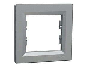 Rámeček Schneider Electric Asfora jednonásobná aluminium