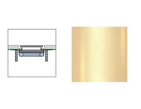 Rošt Profilpas FLAT COVER XPF/60 broušené zlato