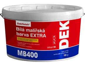 Malba interiérová DEK MB400 EXTRA bílá, 18 kg