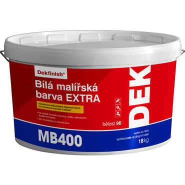 Malba interiérová DEK MB400 EXTRA bílá, 18 kg