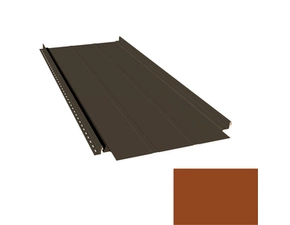 Krytina plechová LINEDEK 485 Rib SP 25 LESK 2M604 cihlová Cut