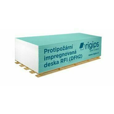 Deska sádrokartonová protipožární Rigips RFI 2 000×1 250×12,5 mm