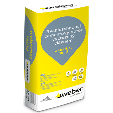 Potěr cementový weberbat rapid 25 kg