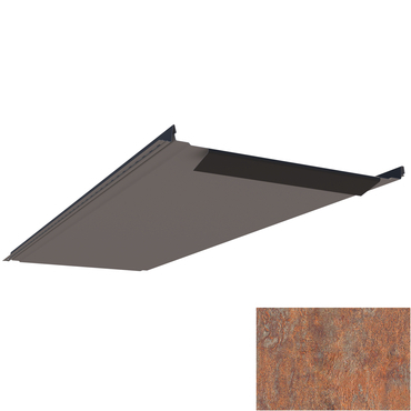Krytina plechová LINEDEK 485 Flat Imitace MIC04 corten světlý BentCut