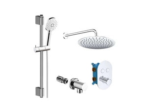 Systém sprchový termostatický Mereo CB60106TB2 s přepínačem oválný kryt chrom