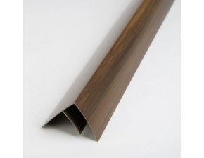 Profil ukončovací hřebenový tmavé dřevo 3000 mm