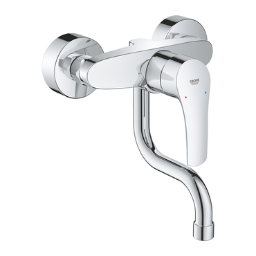 Baterie dřezová nástěnná Grohe Eurosmart 150 mm chrom 31509003