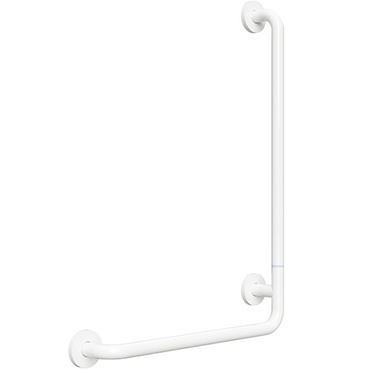 Držadlo nástěnné opěrné Bemeta Help 890 mm pravé s krytkou, skládané bílé