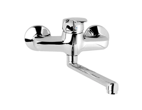 Baterie dřezová nástěnná Mereo Sonáta CB30206N 150 mm chrom ramínko 300 mm