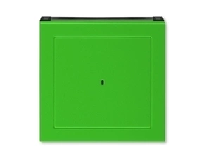 Kryt spínač kartový s průzorem ABB Levit zelená, kouřová černá