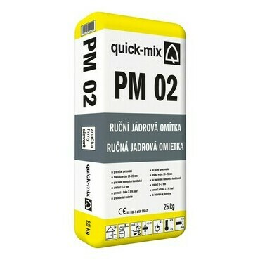 Omítka jádrová ruční Sakret/Quick-mix PM 02 25 kg
