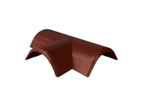 Hřebenáč rozdělovací levý T220 Bramac Protector se dvěma příchytkami červenohnědá