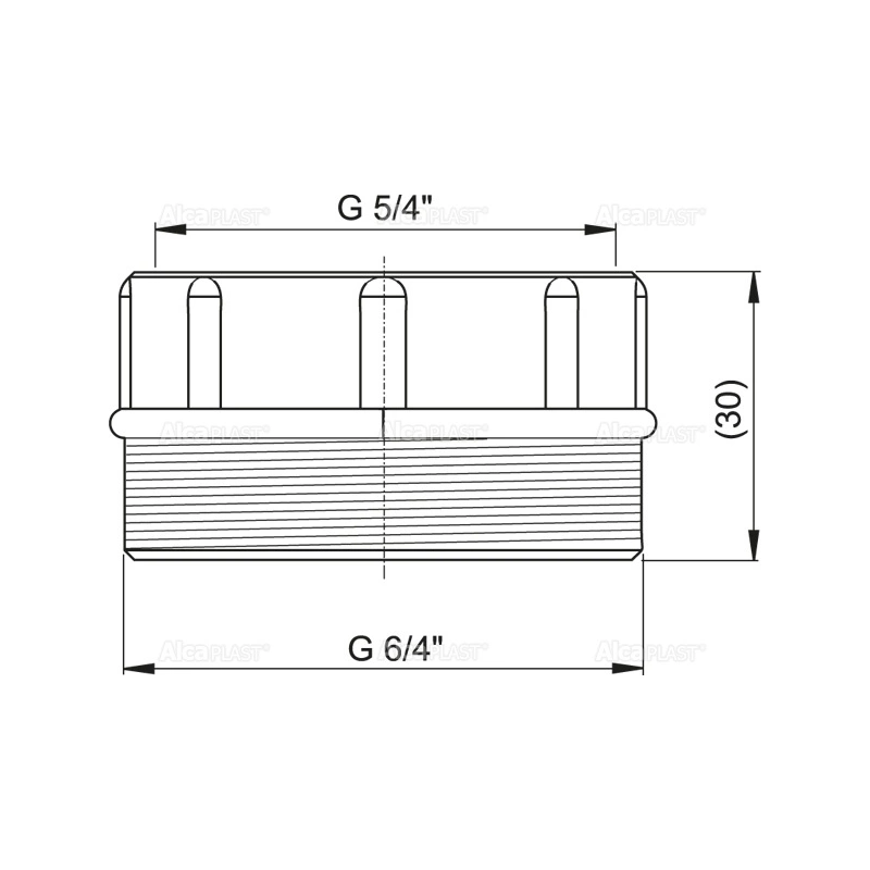 Redukce Alcadrain S0556-ND 6/4"×5/4"