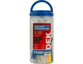 Páska stahovací sada DEK PV200 mix barev 500 ks