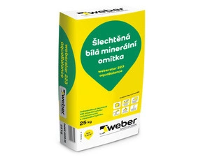 Omítka minerální weberstar 223 AquaBalance zrnitá 1,5 mm barva bílá 25 kg