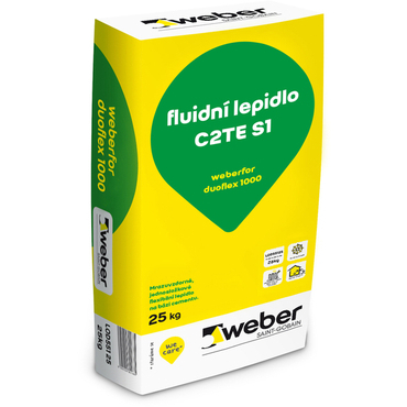 Lepidlo cementové C2TE S1 weberfor duoflex 1000 25 kg