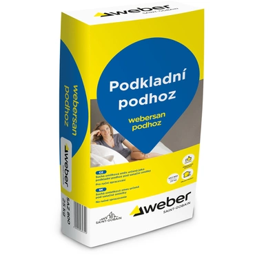 Postřik sanační cementový webersan podhoz 25 kg