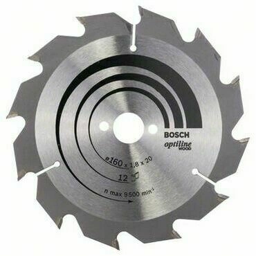 Kotouč pilový Bosch Optiline Wood 160×20/16×1,8 mm 12 z.