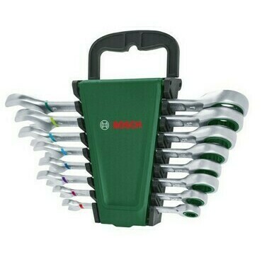 Sada ráčnových/očkoplochých klíčů Bosch 8 ks