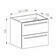 Skříňka umyvadlová EBS Pure 810×530×460 mm bílá/dub PURE81DBU