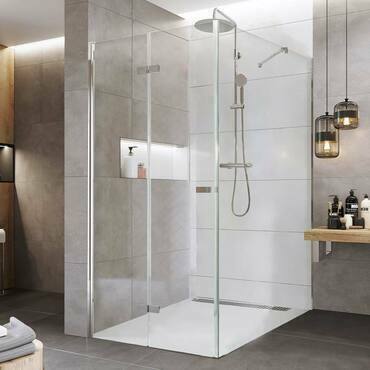 Dveře sprchové + boční stěna Mereo Novea CK14823ZL 900×1 200 mm levé chrom/čiré sklo