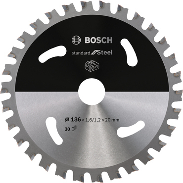 Kotouč Bosch Standard for Steel AKU 136×20×1,2 mm 30 z.
