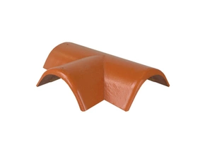 Hřebenáč rozdělovací levý T220 Bramac Protector Plus se dvěma příchytkami cihlově červená