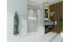 Dveře sprchové Wecco 1100 mm lesklý hliník/matné sklo