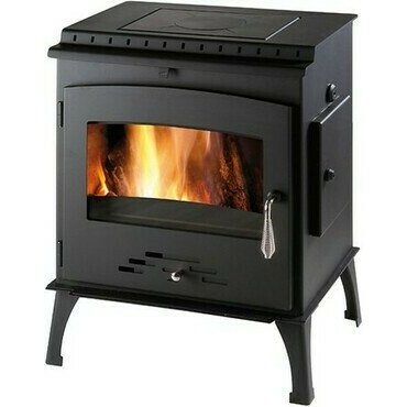 Kamna krbová s plotnou Haas+Sohn ARKTIC 12 černá