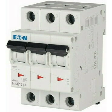 Jistič Eaton PL6-C10/3 6 kA C 10 A