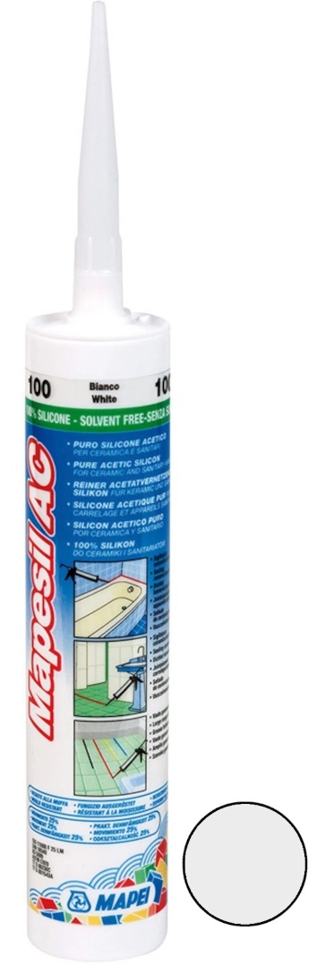 MAPEI Tmel silikonový Mapei Mapesil AC 111 stříbrošedá 310 ml