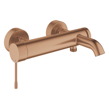 Baterie vanová nástěnná Grohe Essence 150 mm, kartáčovaný Warm Sunset s přepínačem 25250DL1