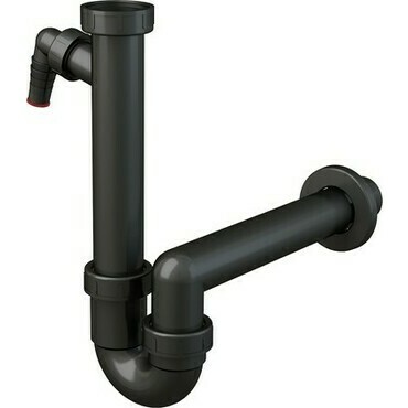 Sifon dřezový trubkový Alca A81-DN40-ECO s přípojkou a převlečnou maticí 6/4"