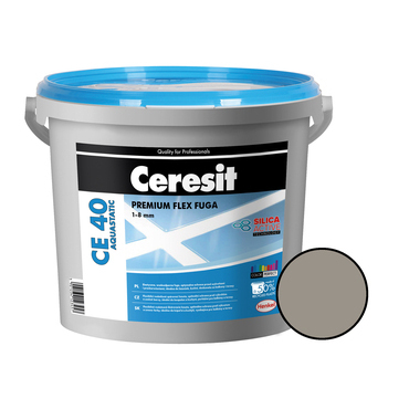 Hmota spárovací Ceresit CE 40 Aquastatic cementově šedá 5 kg