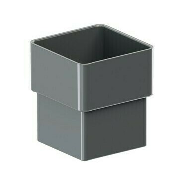 Spojka svodu hranatá GuttaKROP PVC antracit