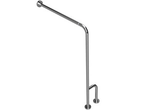 Madlo opěrné pravé Bemeta Help s krytkou, skládané nerez lesklý