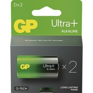 Baterie GP Ultra Plus Alkaline D 2 ks